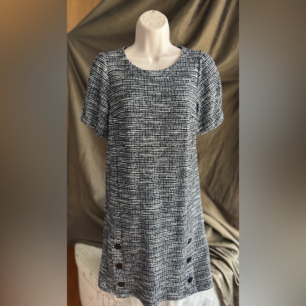 LOFT  Black & White Dress